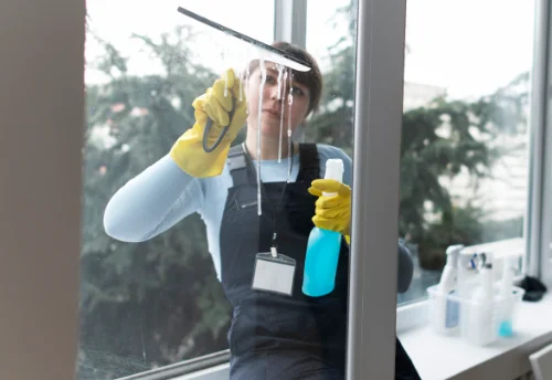 Nettoyage de vitres intérieures et extérieures à la Chailleuse